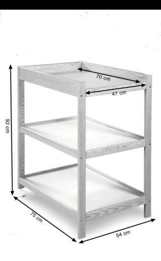 Cambiador de bebé blanco 3 niveles nuevo en caja