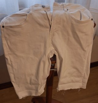 Pantalón corto Zara blanco hombre
