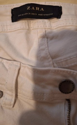 Pantalón corto Zara blanco hombre