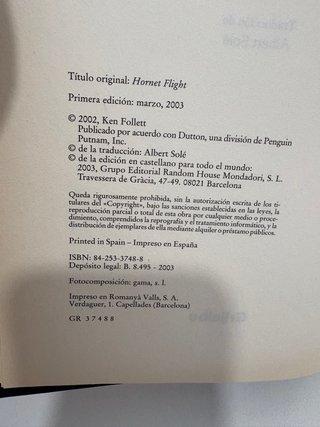 Libros belicos de Ken Follet. 3€ unidad