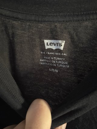 Camiseta Levi's Talla L Negra