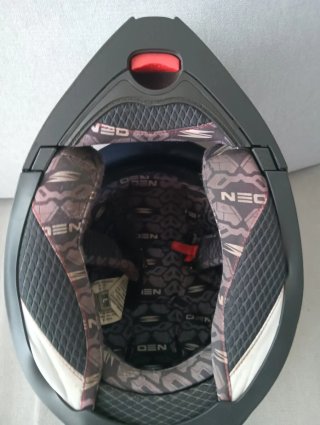 Casco Modular Moto Azul y Negro