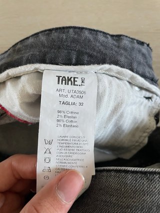 Jeans uomo grigio