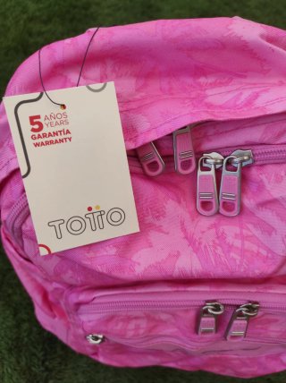 Mochila Totto Rosa Estampada