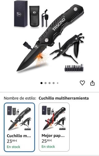 Herramienta Multifunción 20 en 1 Negra