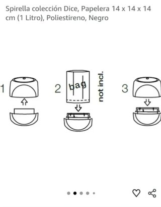 Papelera de mesa Spirella