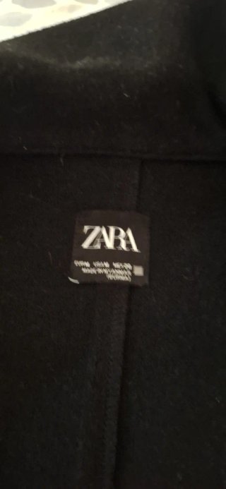Cappotto Zara nero in panno
