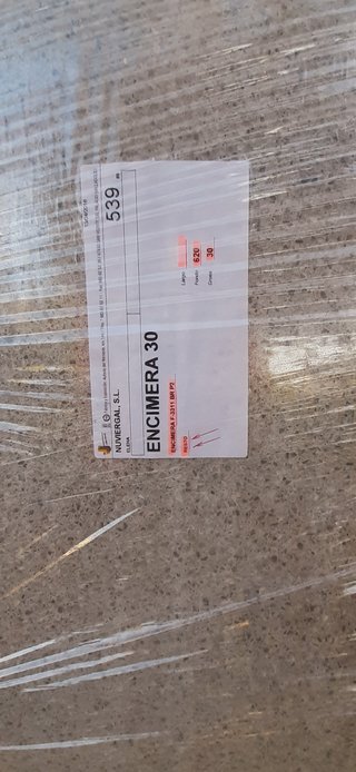 Encimera Laminada gris color piedra