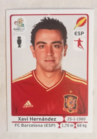 Cromo EURO 2012 Xavi Hernández ESP