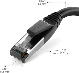 Cable Ethernet Negro KabelDirekt