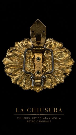 Clip Gioiello Chiusura Sciarpa Anni '40 antico