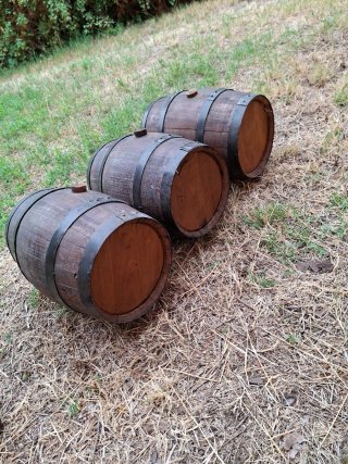 3 Barriles de Madera