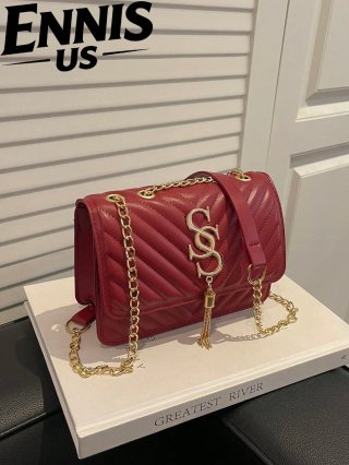 Bolso de mano Ennis con cadena dorada