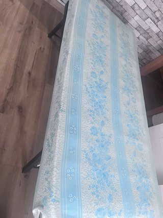 Somier metálico con láminas de madera mas colchón