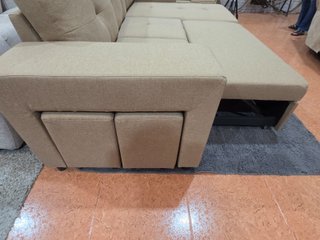 Sofá Cama Chaise Longue Reversible con Arcón