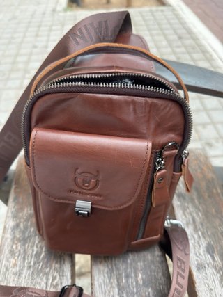 Bolso de mano cuero BULLCAPTAIN marrón