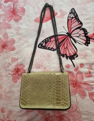 Bolso Piel Serpiente Dionysus Gucci Beige/Oro