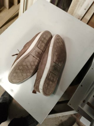 Zapatos náuticos Primark beige/marrón talla 42
