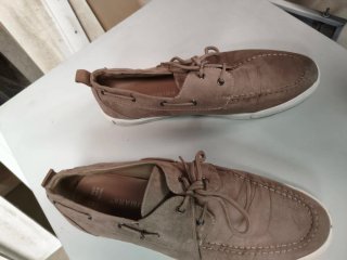 Zapatos náuticos Primark beige/marrón talla 42