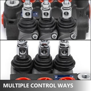 Válvula de Control Hidráulico de 3 Bobinas Válvula de Control Direccional Hidráulica de 11GPM Válvula Hidráulica de Doble Acción para Tractores Cargadores Tanques