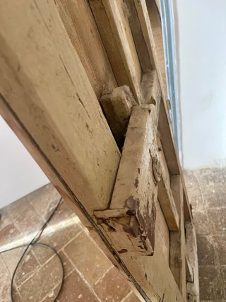 Puerta antigua madera Siglo XIX