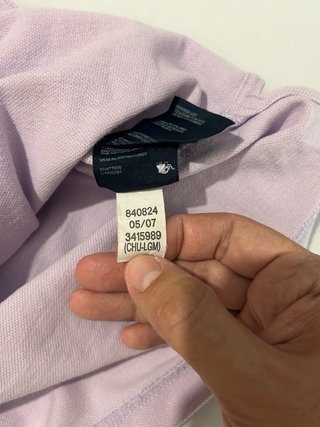 Polo Tommy Hilfiger Uomo Taglia M viola chiaro