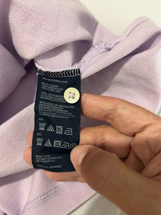 Polo Tommy Hilfiger Uomo Taglia M viola chiaro
