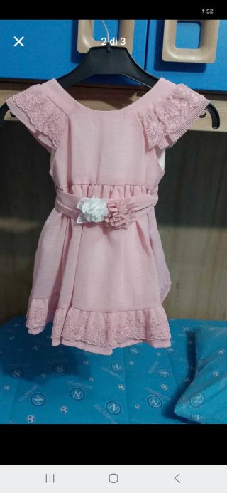 Abito elegante bambina rosa