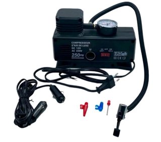 Compressore Aria AC/DC 250PSI 12V/220V Gonfiatore
