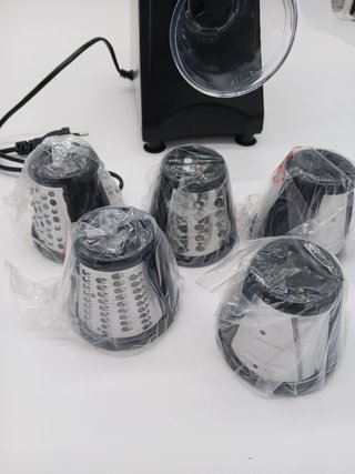 Meykey Rallador Eléctrico de verduras, cortador de verduras eléctrico, Cortador verduras en espiral