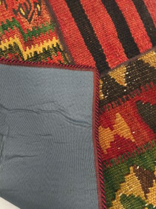 Tappeto Kilim Patchwork 300x81cm Nuovo