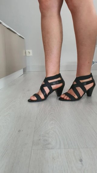 Sandalias de piel negras verano