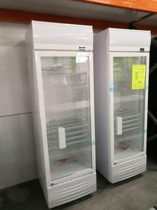 Armario vertical refrigerado puerta cristal