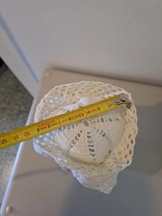 Pantalla lámpara ganchillo hecha a mano