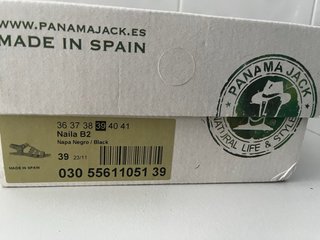 Sandalias Panama Jack Naila Piel Negra