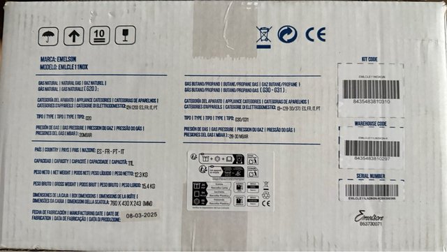 Calentador Gas Natural Emelson EMLCLE11NOX
