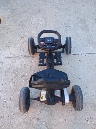 Kart eléctrico infantil azul 4-8 años