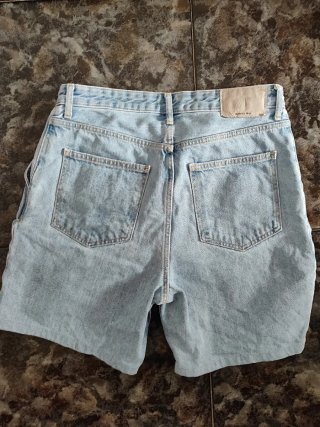 Pantalón corto Bershka hombre azul