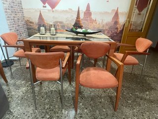 Conjunto Salón-Comedor: Mesa + 6 Sillas