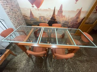 Conjunto Salón-Comedor: Mesa + 6 Sillas