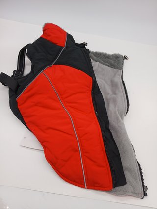 Chaqueta de Invierno para Perros con Arnés talla L - Abrigo con Forro Polar, Cremallera Trasera y Pr