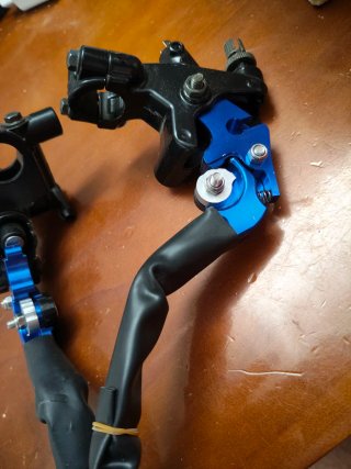 Manetas Freno y Embrague Moto Azul