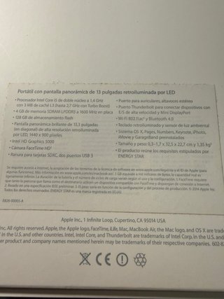 MacBook Air 13 Plata