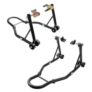 Elevador de Soporte para Motocicleta, Elevador Combinado de Soporte Frontal y Trasero de 0.39 Toneladas, Soporte de Horquilla para Rueda Delantera y Trasera, U+L Soporte de Eje, Compatible con la ...
