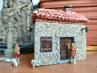 Tipica casa di montagna Alavesa, per presepi.