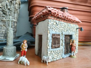 Tipica casa di montagna Alavesa, per presepi.