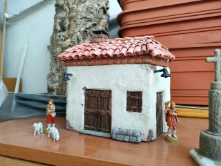Tipica casa di montagna Alavesa, per presepi.