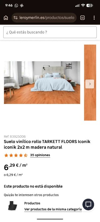 Suelo vinílico TARKETT FLOORS rollo