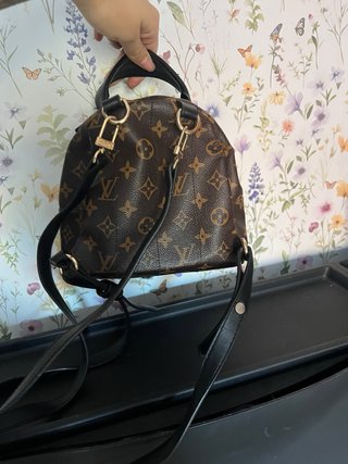 Mini mochila Marrón y Dorada