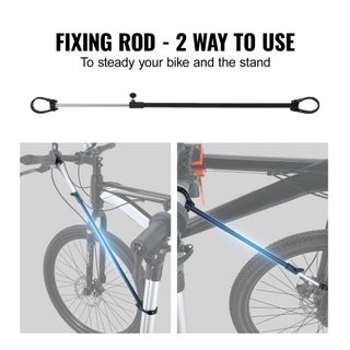 Soporte de Reparación de Bicicletas, Soporte de Reparación de Bicicletas de Aluminio de 30 kg, Soporte de Mantenimiento de Bicicletas de Altura Ajustable con Bandeja Magnética y Brazo Telescópico,...